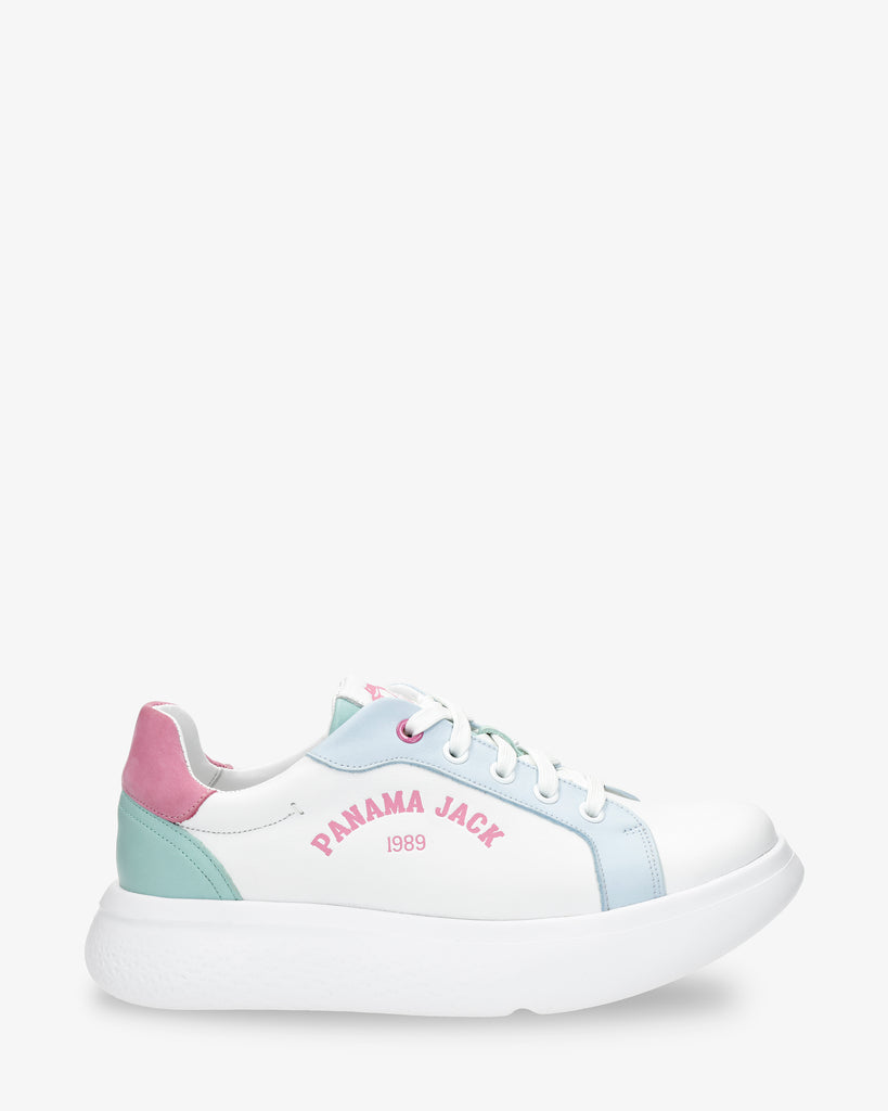 Yarely sneakers de piel con forro interior de piel. blanco